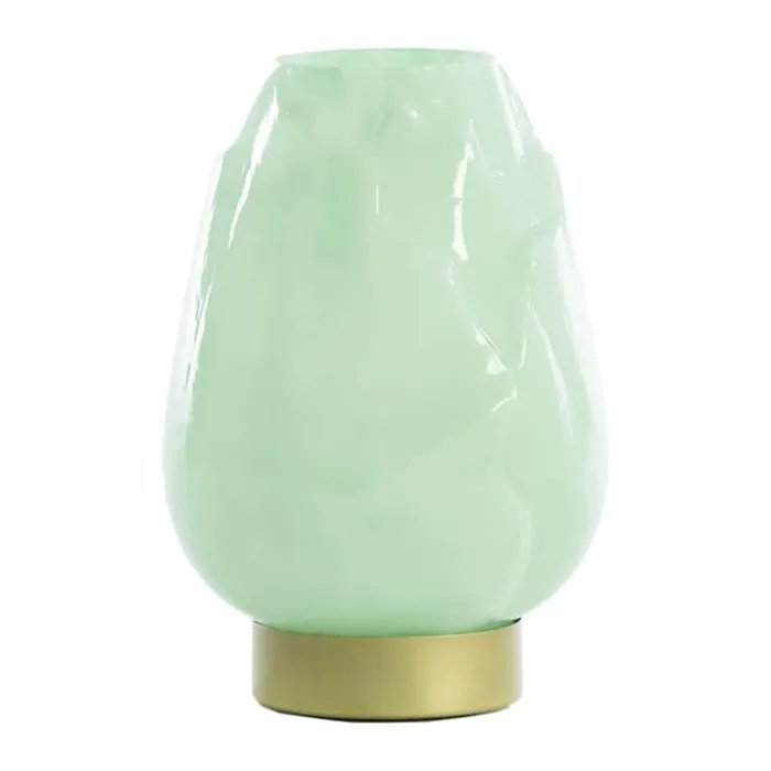 Present Time Ginny LED Bordlampe Ø 13 x H 19,5 cm - Glas - Mint
