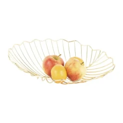 Present Time Leaf Skål H 7 x B 28 x L 36 cm - Metal - Messing