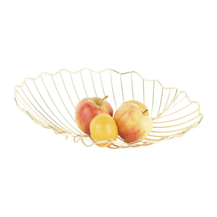 Present Time Leaf Skål H 7 x B 28 x L 36 cm - Metal - Messing
