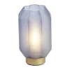Present Time Yvias LED Bordampe Ø 15 x H 27 cm - Glas - Blue