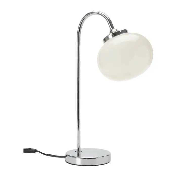 PR Home Elsy Bordlampe Ø 32 x H 51 cm - Jern/glas - Hvid