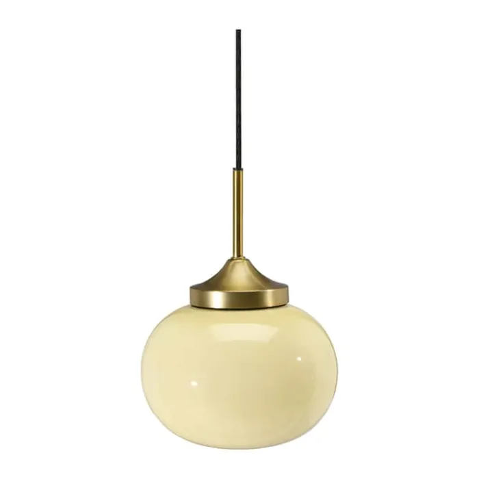 PR Home Elsy Pendel Ø 18 cm - Jern/glas - Guldfarvet