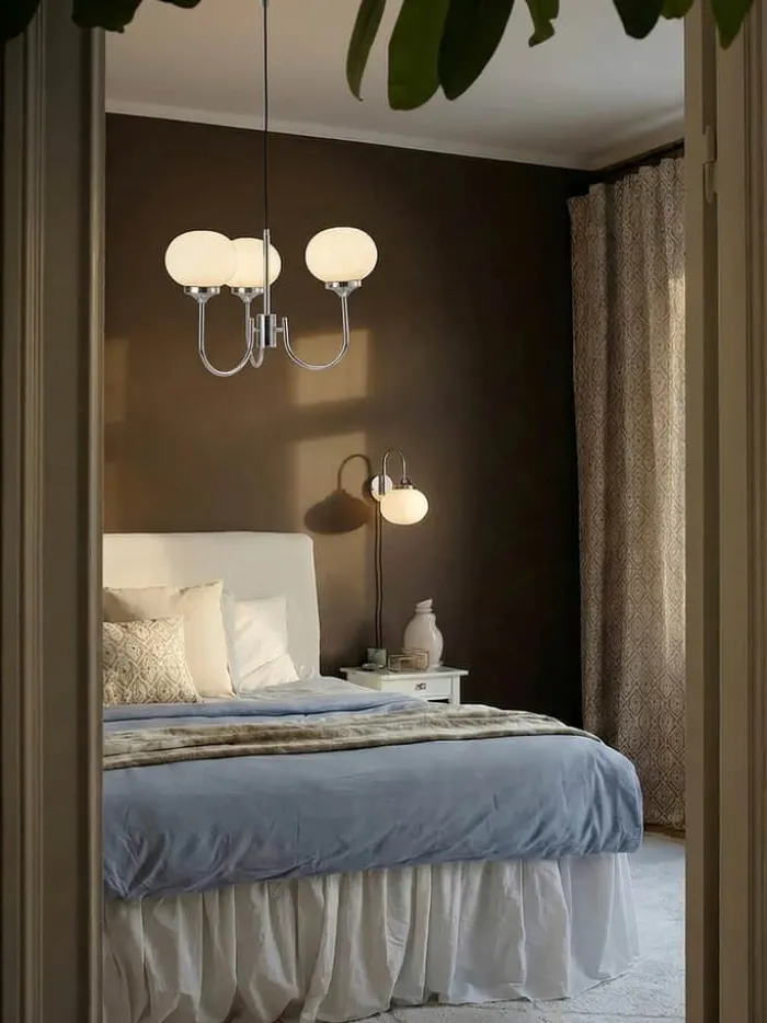 PR Home Elsy Pendel Ø 45 cm - Jern/glas - Hvid