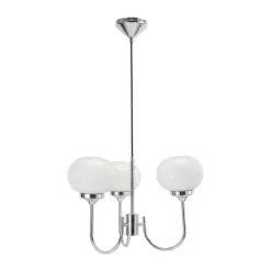 PR Home Elsy Pendel Ø 45 cm - Jern/glas - Hvid
