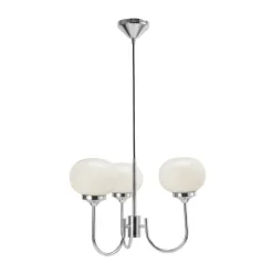 PR Home Elsy Pendel Ø 45 cm - Jern/glas - Hvid