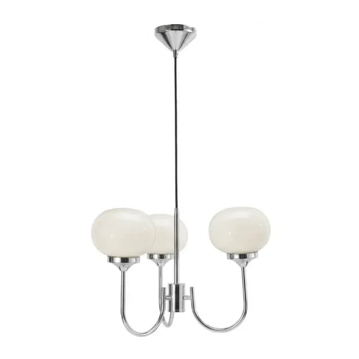 PR Home Elsy Pendel Ø 45 cm - Jern/glas - Hvid