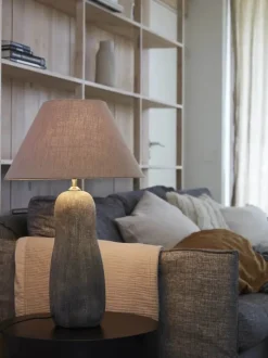 PR Home Empire Florenzo Lampeskærm Ø 42 cm - Polyester/hør - Beige