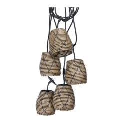 PR Home Flex Out Lyskæde L 6,5 m - Polyrattan - Sort/natur