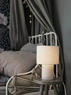 PR Home Leah bordlampe Ø 19 x H 38 cm - Stof - Beige