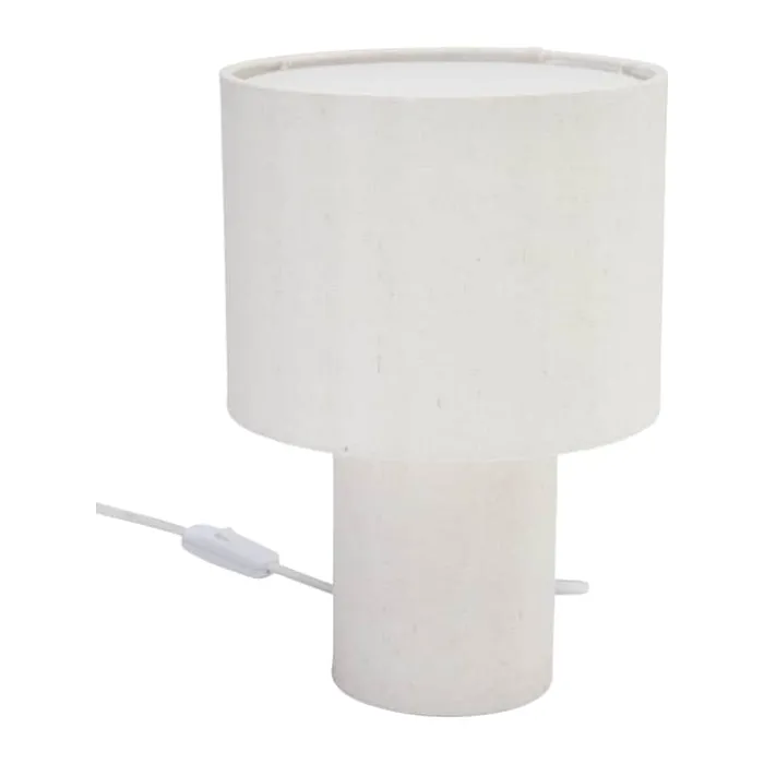 PR Home Leah bordlampe Ø 19 x H 38 cm - Stof - Beige