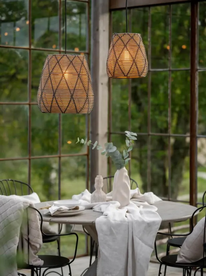 PR Home Lollo Udendørslampe Ø 28 x H 30 cm - Polyrattan - Natur