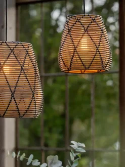 PR Home Lollo Udendørslampe Ø 28 x H 30 cm - Polyrattan - Natur