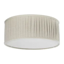 PR Home Plissé Loftlampe Ø 45 X H 18 cm - Hør - Natur