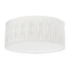 PR Home Plissé Loftlampe Ø 45 X H 18 cm - Hør - Hvid