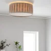 PR Home Plissé Loftlampe Ø 45 X H 18 cm - Hør - Beige