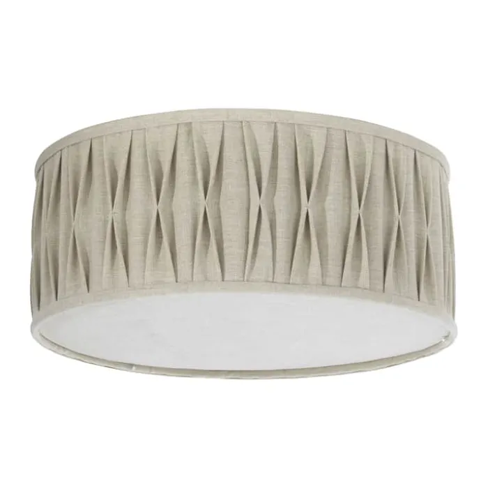 PR Home Plissé Loftlampe Ø 45 X H 18 cm - Hør - Beige
