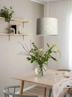 PR Home Sara Lampeskærm Ø 35 x H 25 cm - Polyester - Beige