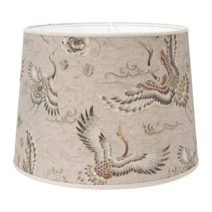 PR Home Sofia Heron Lampeskærm Ø 20 x H 16 - Polyester/bomuld/hør - Beige