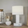 PR Home Tiara Lampe H 24 cm - Metal/bomuld - Hvid