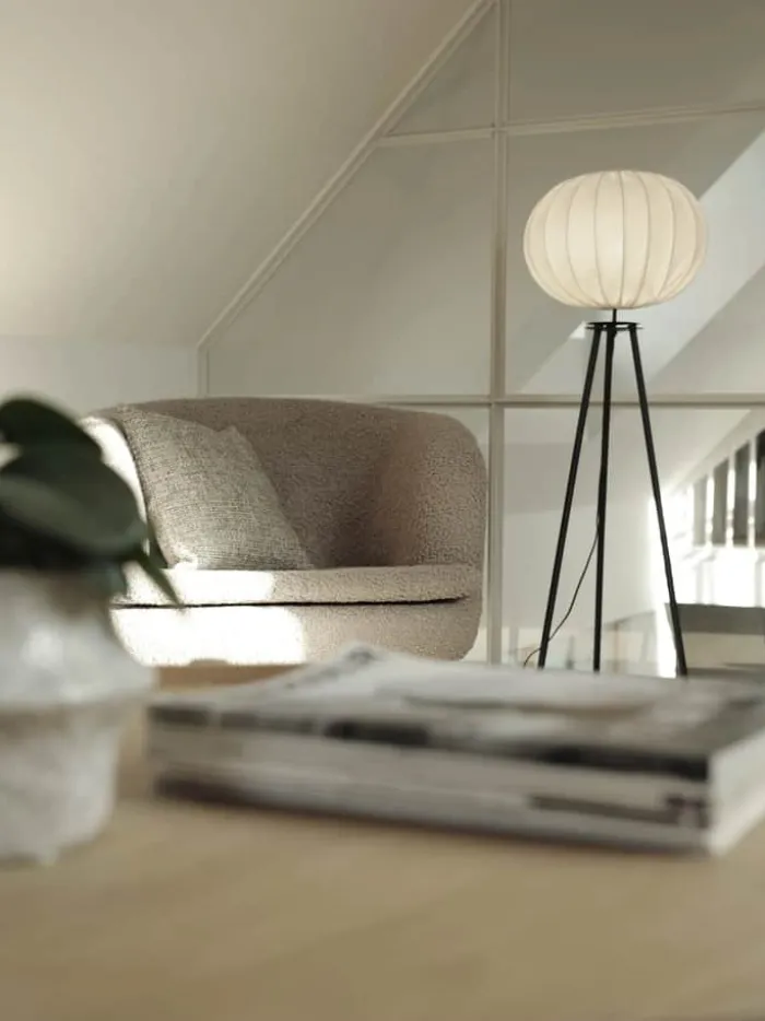 PR Home Tripod Gulvlampe H 125 cm - Jern - Sort