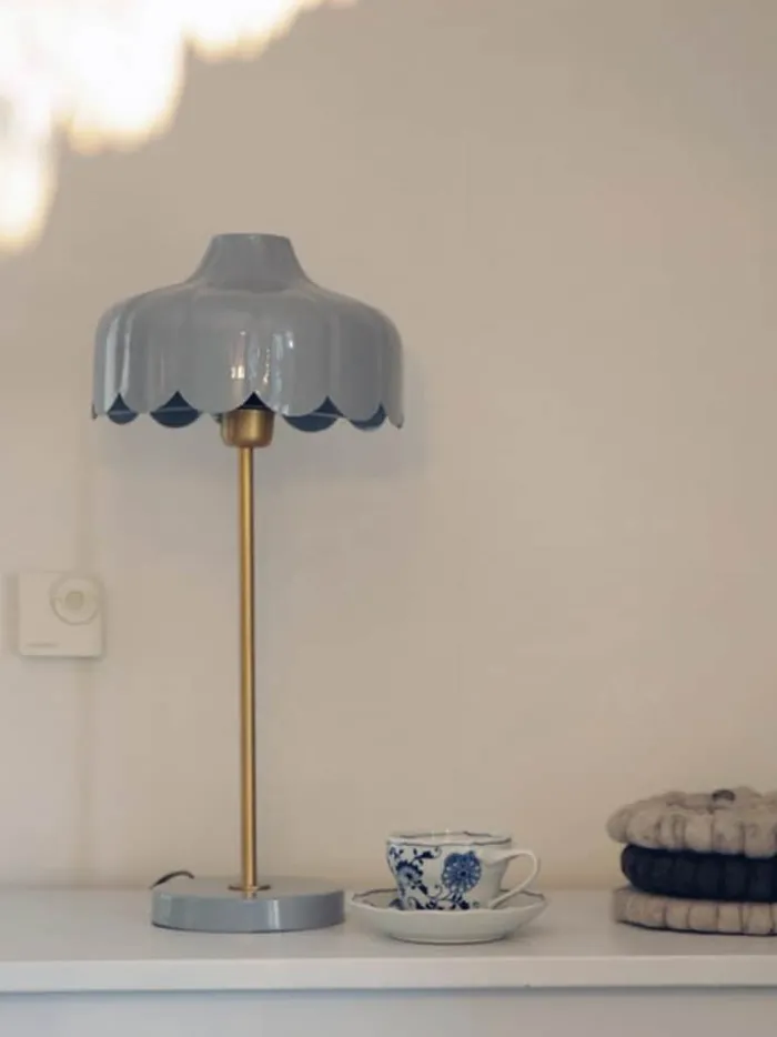 PR Home Wells Bordlampe Ø 24 x H 50 cm - Jern - Blå
