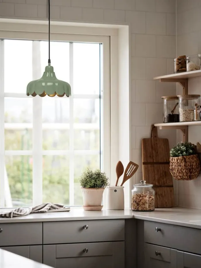 PR Home Wells Pendel Ø 24 cm - Jern - Grøn