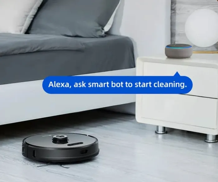 Proscenic 2-i-1 Robot- og moppestøvsuger M8Pro Stor støvbeholder - Sort