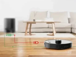Proscenic M9 Robotstøvsuger Brugstid: 120 min. - 2-i-1 funktion - Med selvtøm