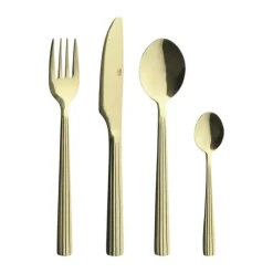 RAW by Aida Bestiksæt - 48 dele 12 kuverter - Rustfrit stål - Champagne guld