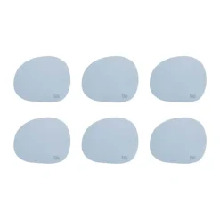 RAW by Aida Coaster - 6 stk. B 10 x L 12,2 cm - Silikone - Sky blue