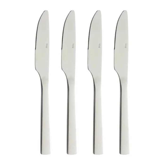 RAW by Aida Raw Kniv - 4 stk. L 22,5 cm - Stål - Blank