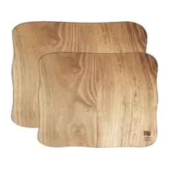 RAW by Aida Skærebrætsæt - 2 dele H 2/2 x B 24/30 x L 32/40 cm - Teak Træ