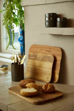 RAW by Aida Skærebrætsæt - 2 dele H 2/2 x B 24/30 x L 32/40 cm - Teak Træ