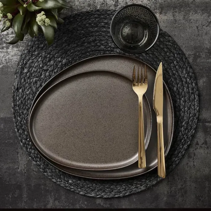 RAW by Aida Steaksæt - 8 dele 4 kuverter - Rustfrit stål - Guld
