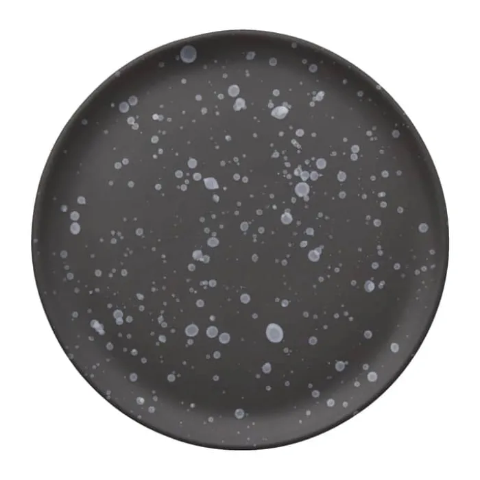 RAW by Aida Steaktallerken - Ø 28 cm - Stentøj - Sortspotted Ø 28 cm - Stentøj - Sortspotted
