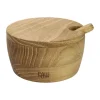 RAW by Aida Teak Saltkar m. Ske Ø 8,2 cm - Teaktræ - Natur