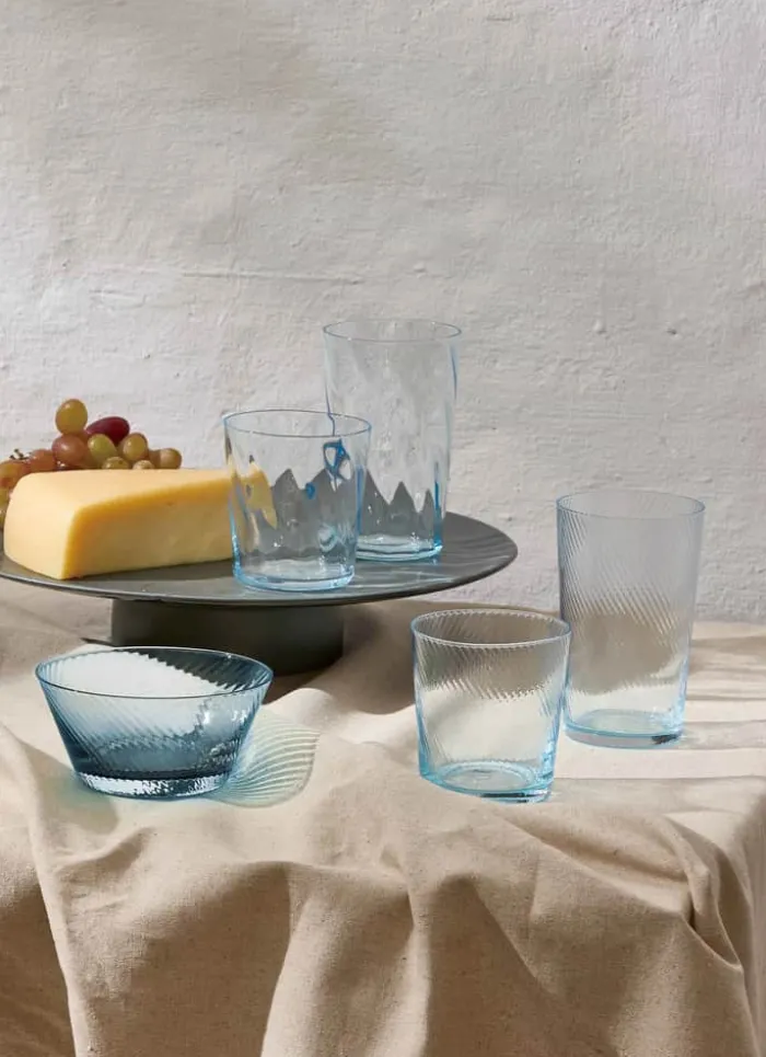 RAW by Aida Unique Highball Glas 45 cl - Glas - Light Blue Optic
