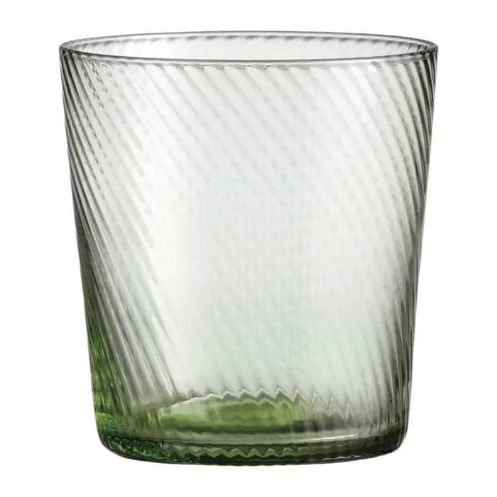 RAW by Aida Unique Low Water Glas 30 cl - Glas - Green Swirl