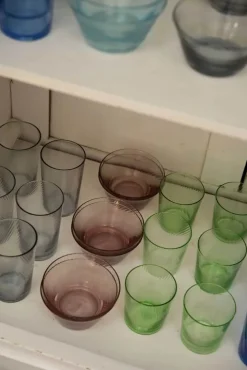 RAW by Aida Unique Low Water Glas 30 cl - Glas - Green Swirl