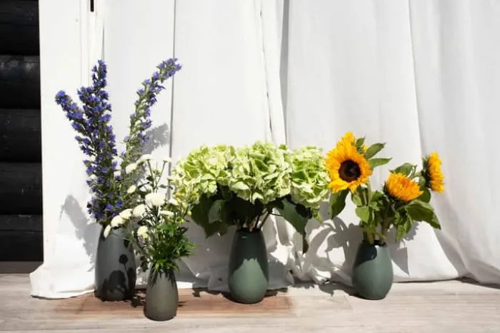 RAW by Aida Vase H 23,5 cm - Stentøj - Northern Green