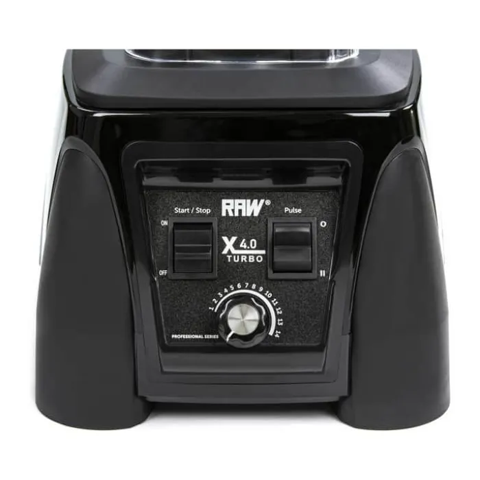 RAW X4.0 Turbo Blender 2,2 liter - 2380 Watt - Sort - Isknusningsfunktion