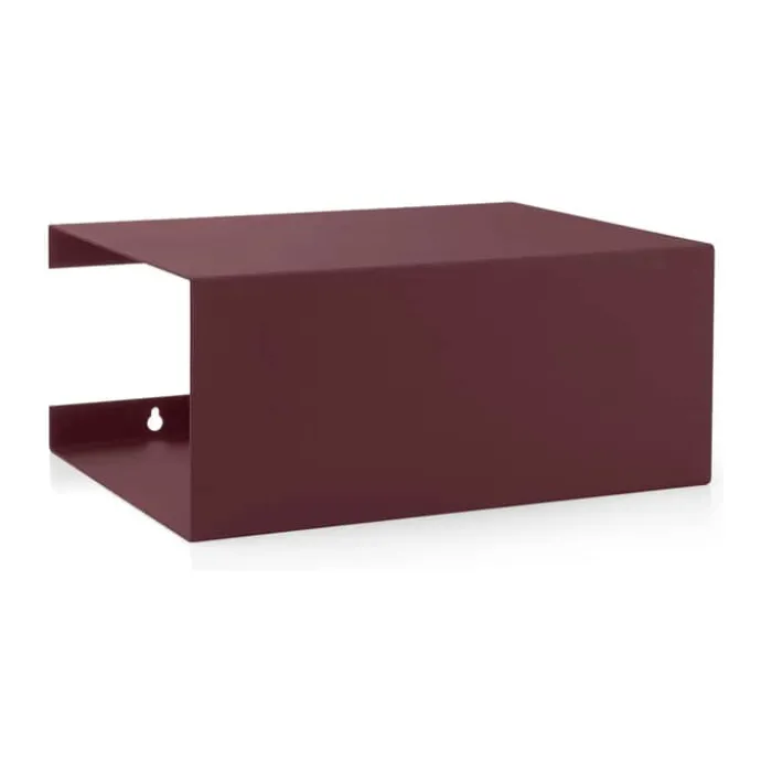ReCollector Boxshelf Hylde H 15 x B 25 x L 35 cm - Metal - Maroon Red