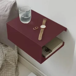 ReCollector Boxshelf Hylde H 15 x B 25 x L 35 cm - Metal - Maroon Red