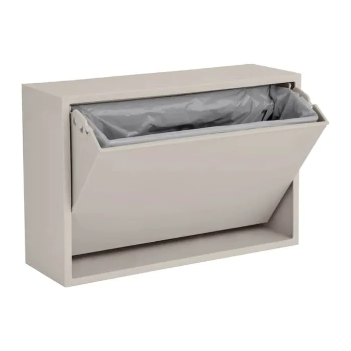 ReCollector Væghængt Toiletspand 4 liter - Genanvendt plastik - Silver Cloud Grey