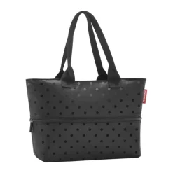 Reisenthel Shopper E1 H 26 x B 50 x L 16,5 cm – Genanvendt polyester – Sort