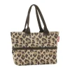 Reisenthel Shopper E1 H 26 x B 50 x L 16,5 cm – Genanvendt polyester – Leo macchiato
