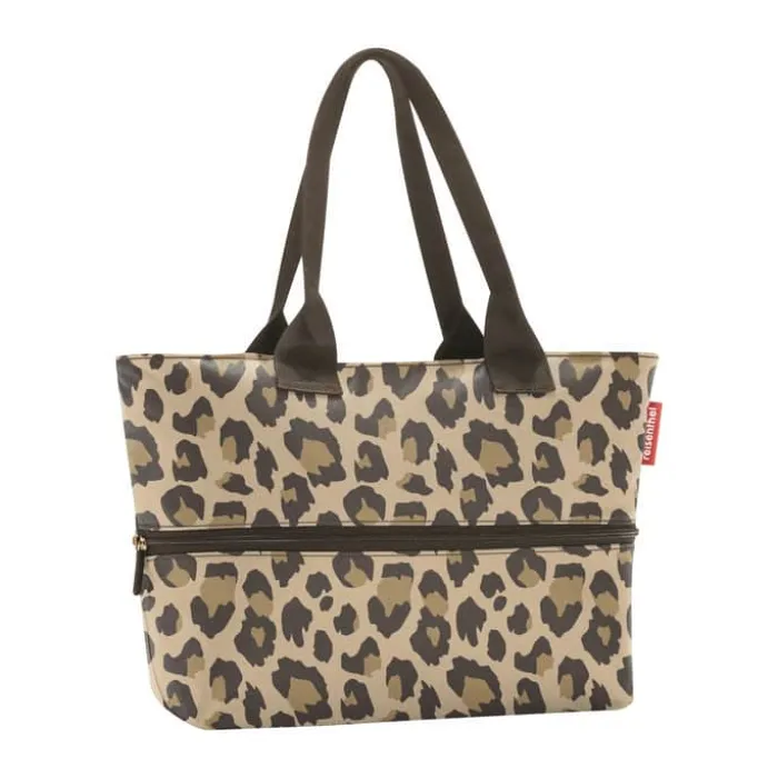 Reisenthel Shopper E1 H 26 x B 50 x L 16,5 cm – Genanvendt polyester – Leo macchiato