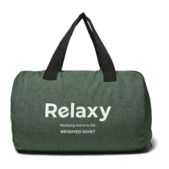 Relaxy Helårs Tyngdedyne B 140 x L 200 cm - Bambus vår/glasperler - 7 kg