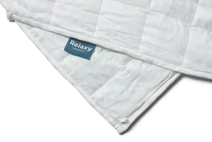 Relaxy Helårs Tyngdedyne B 140 x L 220 cm - Bambus vår/glasperler - 7 kg