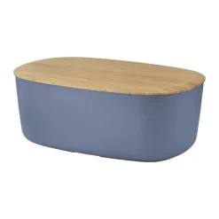 Rig-Tig Box-It Brødkasse L 34,5 x B 22,5 cm - ABS-plastik/Bambus - Blå/Natur